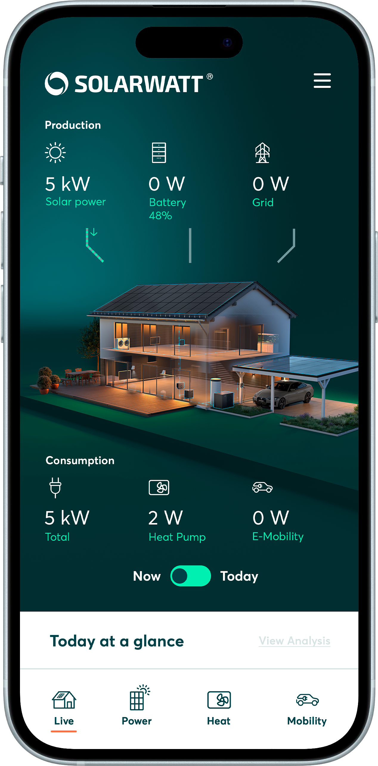 SOLARWATT Home app for energy management